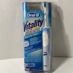 Oral B Vitality Precision Clean Electric Toothbrush Blue Rechargeable